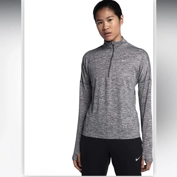 👋🎯Nike Element 1/2 Zip Long Sleeve Running Top Blue Size XS - Picture 12 of 12